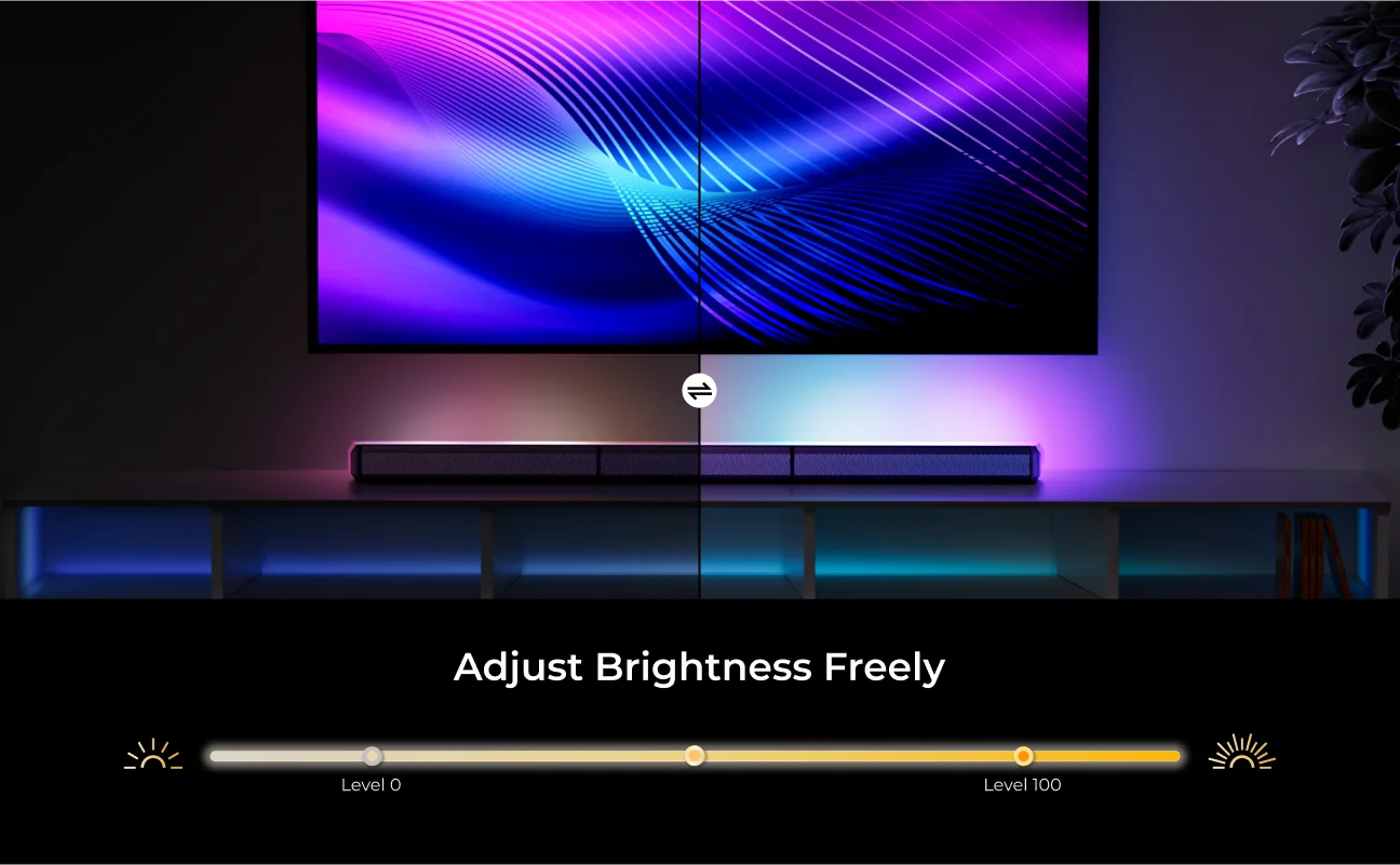 ULTIMEA 7.1 Surround Sound Bar with 2 Surround Speakers & 6.5" Subwoofer, Surround Sound System for TV with RGB, APP Control