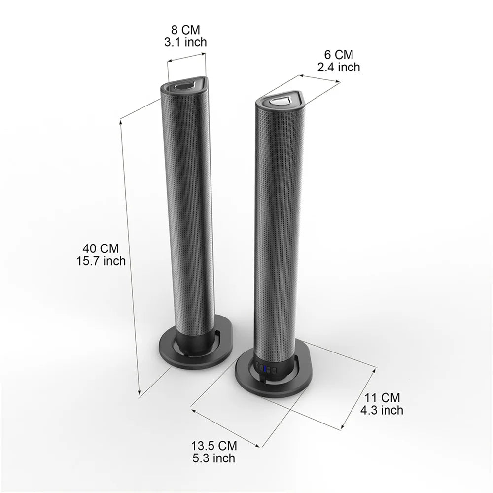 Sound Bar TV Sound System Wireless Bluetooth 4 Speaker Subwoofer Home Theater High Quality Portable Rechargeable 2 in 1 Speaker