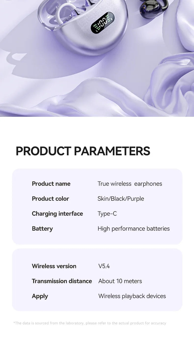Original Redmi Open Ear Clip Earbuds ENC Wireless Bluetooth5.4 Headphone Noise Cancelling Earphone With Mic For Android iOS