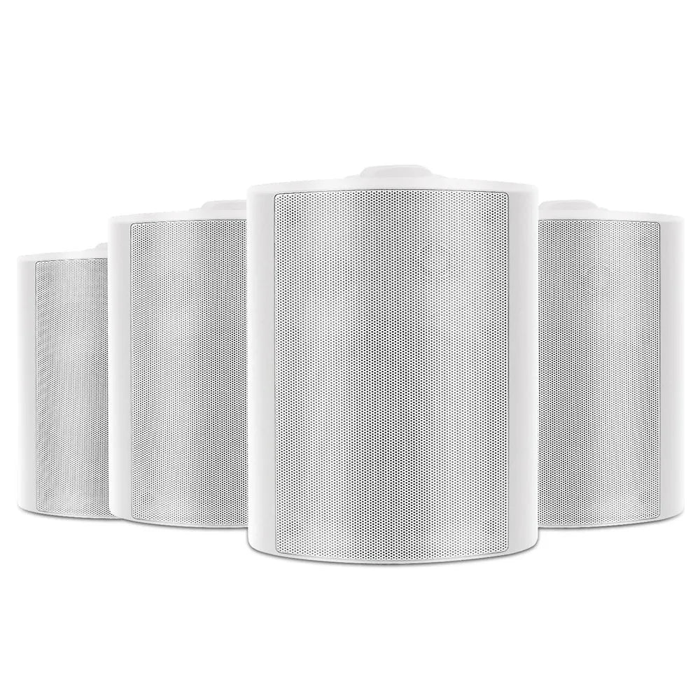 Herdio 4PCS 5.25'' 600W Passive Indoor Outdoor Speakers Wired Waterproof Wall Mount Speakers With Loud Volume Perfect For Patio