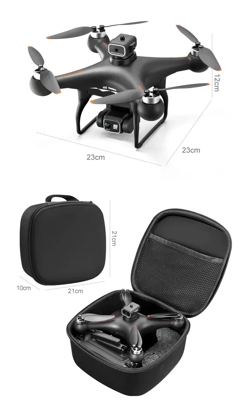 2025 New S116 MAX 8K Drone 3 Batteries+WIFI FPVDual Camera Ptical Flow 360° Obstacle Avoidance Brushless Motor RC Quadcopter
