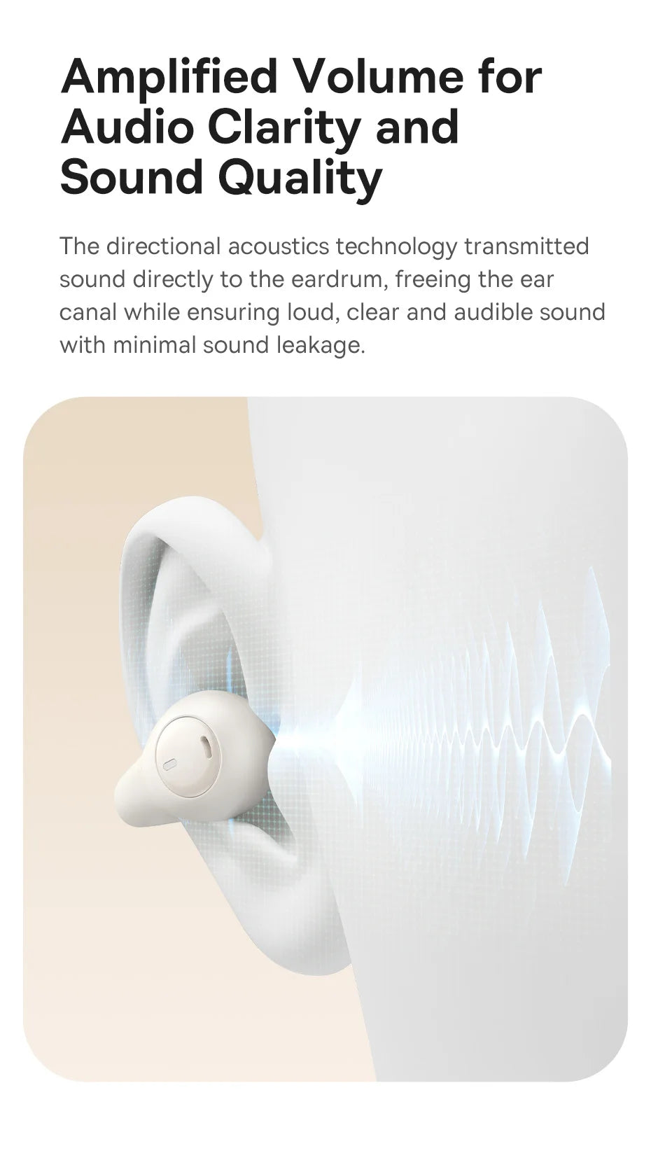 Baseus Bass 15 Clip Open Ear Earphones Wireless Bluetooth 5.4 Ear Clip Earphones Ear Sports TWS Earbuds 2-Mic ENC Headphones