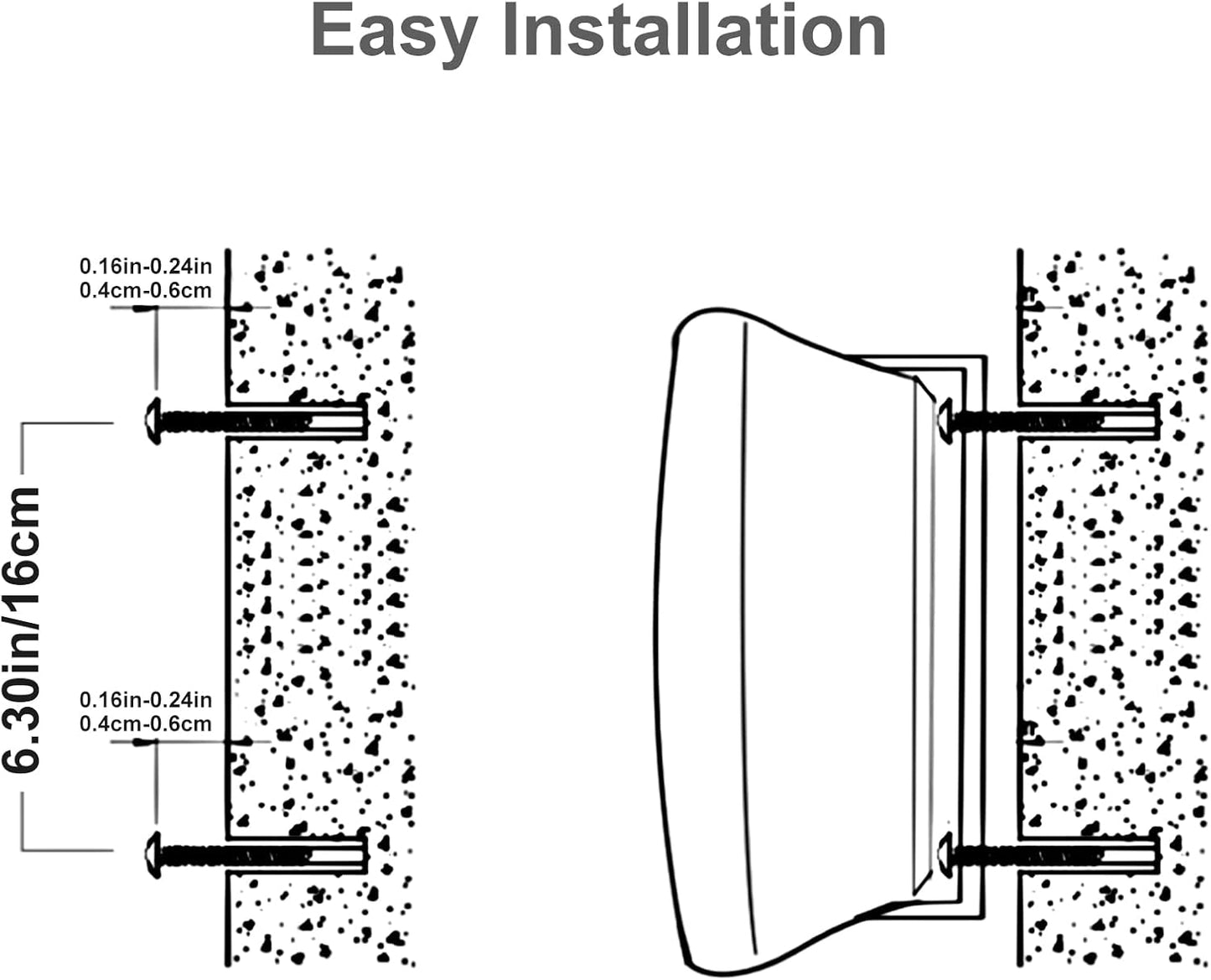 Herdio 2PCS 5.25‘’ 300 Watts Passive Wired Indoor Outdoor Patio Deck Speakers All Weather Wall Mount System For Patio Garden