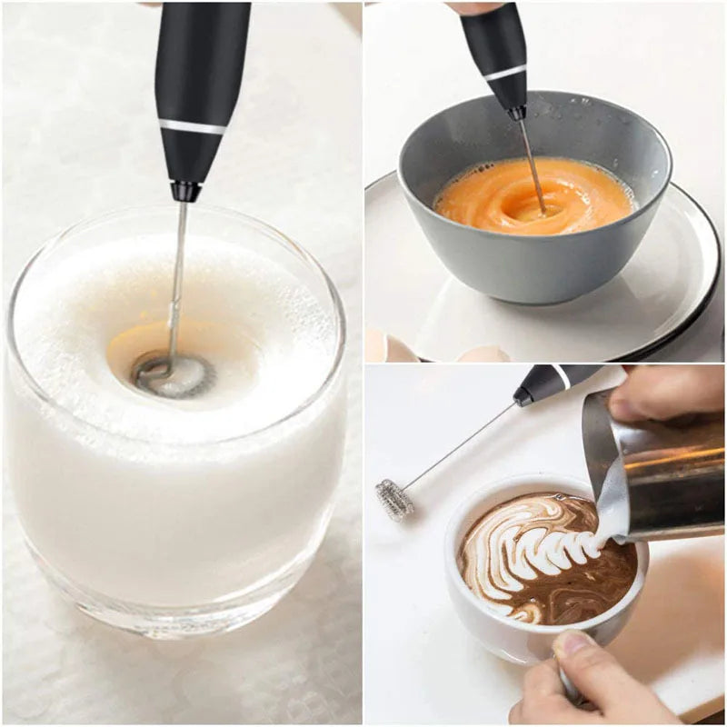 Portable Mini Milk Frothers Wireless Handheld Blender With USB Electric Coffee Maker Whisk Mixer For Cappuccino Milk Foamer