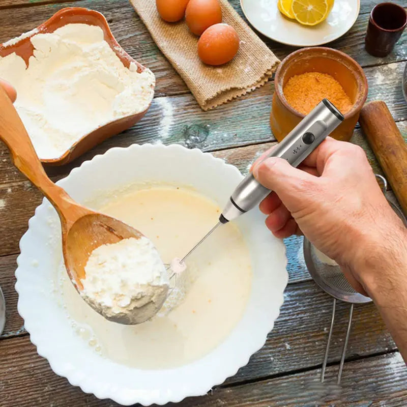 Portable Mini Milk Frothers Wireless Handheld Blender With USB Electric Coffee Maker Whisk Mixer For Cappuccino Milk Foamer