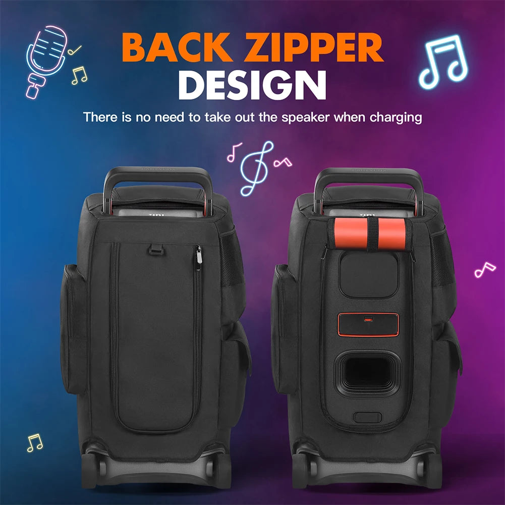 Speaker Carry Cover Waterproof Padded Speaker Protective Cover For JBL PARTYBOX 520 Double-Sided Speaker Storage Bag Wear Resist