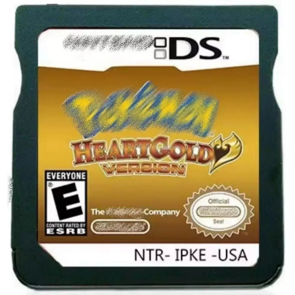 USA Version NDS for Pokemon Handheld Game Golden Heart Silver Soul Pearl Diamond White Gold Game Card  Collection for Nintendo