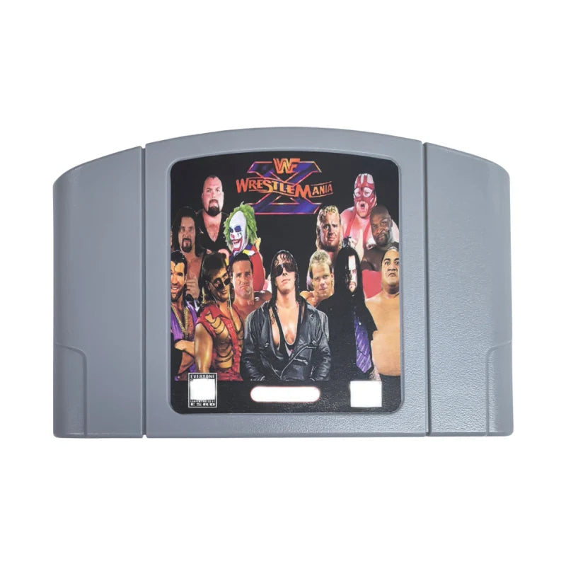 Virtual Pro Wrestling 2 FREEM Edition WWF No Mercy Plus V2.1 N64 Game Cartridge (USA) WWF WrestleMania X  WCW Saturday Night