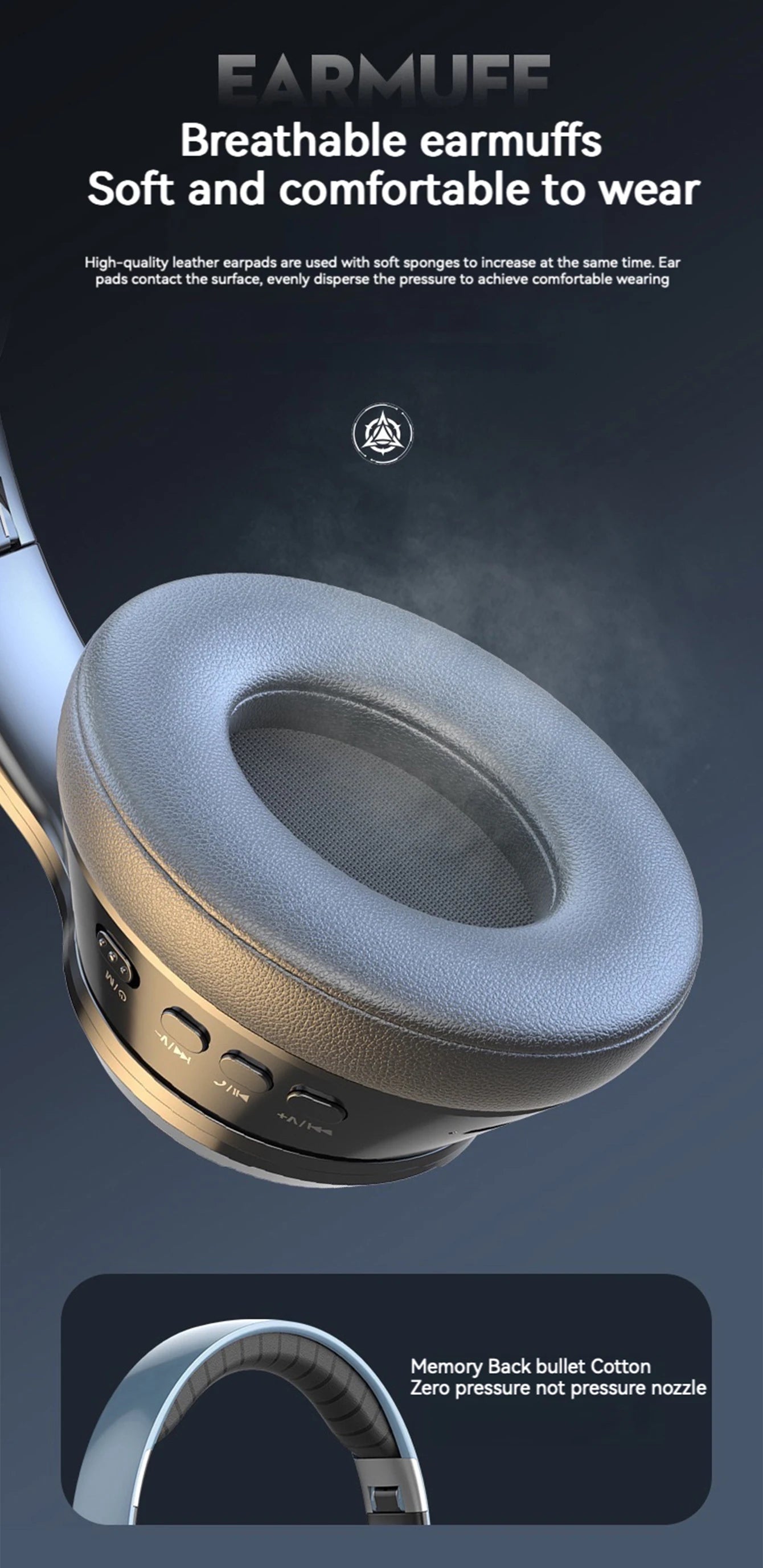 Wireless Headphones | Over-Ear, In-Ear, Headband Styles, Low-Latency HIFI Call, Leather Comfort, USB-C Charging, Rotatable, Port