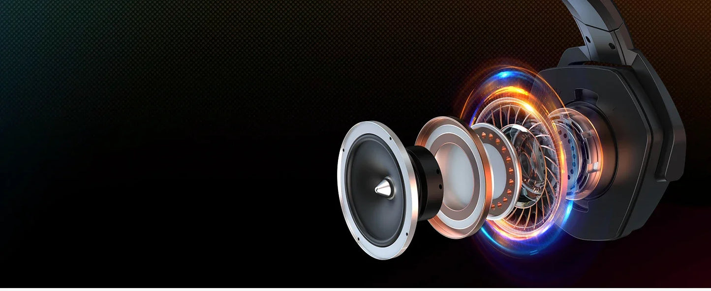 NUBWO G06 Dual Wireless Headsets Gamer with Microphone for PS5, PS4, PC, Mobile, Switch, 2.4GHz Bluetooth 5.3 Gaming Headphones