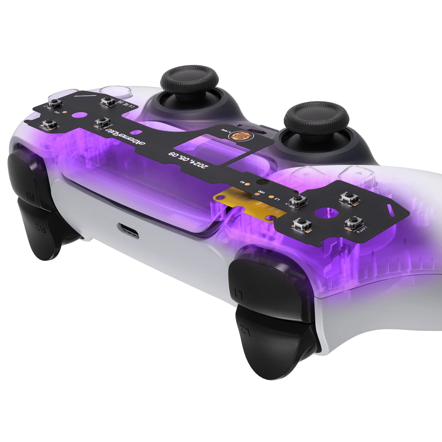 eXtremeRate Face Clicky Kit for ps5 Controller BDM-030/040/050, Hard Silicone Tactile Switch Dpad Action Buttons Mouse Click Kit