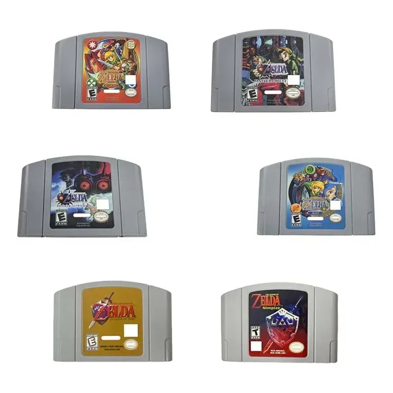 N64 Game Cartridge Shell Color Shipped Ranfor Random Zelda Series Ocarina of Time Smash Bros Mask  Collectible Game Console Card