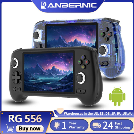 Anbernic RG556 Handheld Games Console 5.48" AMOLED Screen Unisoc T820 Android 5500mAh Video Gaming Player WiFi AI 1080p Out Gift