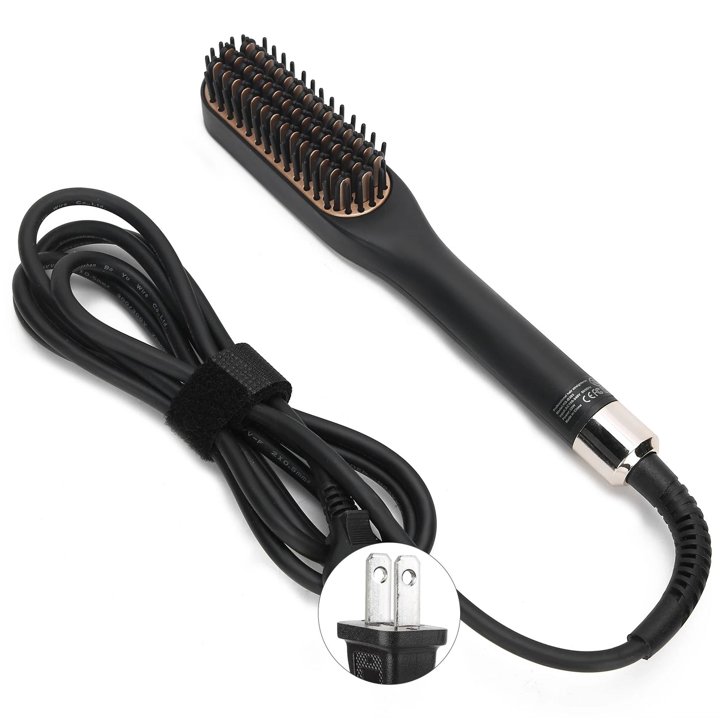 Electric Beard Straightening Comb Multifunctional Beard Straightener Brush Hair Styling Tool for Men