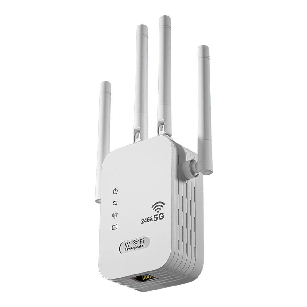 Dual-Band 2.4G 5G WiFi Repeater Signal Booster WiFi Extender 802.11bgn Gigabit Router with WPS EU/US Plug Type WiFi Amplifier
