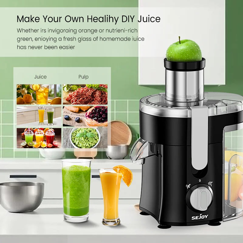 Compact Fruits Juicer , Juice Extractor Machine Multiple Safety Features Easy Operation Centrifugal Extractor Speed Adjustable