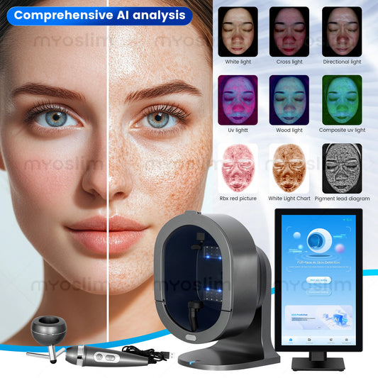Profession Skin Analysis Scanner 15.6/21.5 inch Skin Analyzer Machine Facial Skin Analyzer Machine Scalp Analyzer Multi-Language
