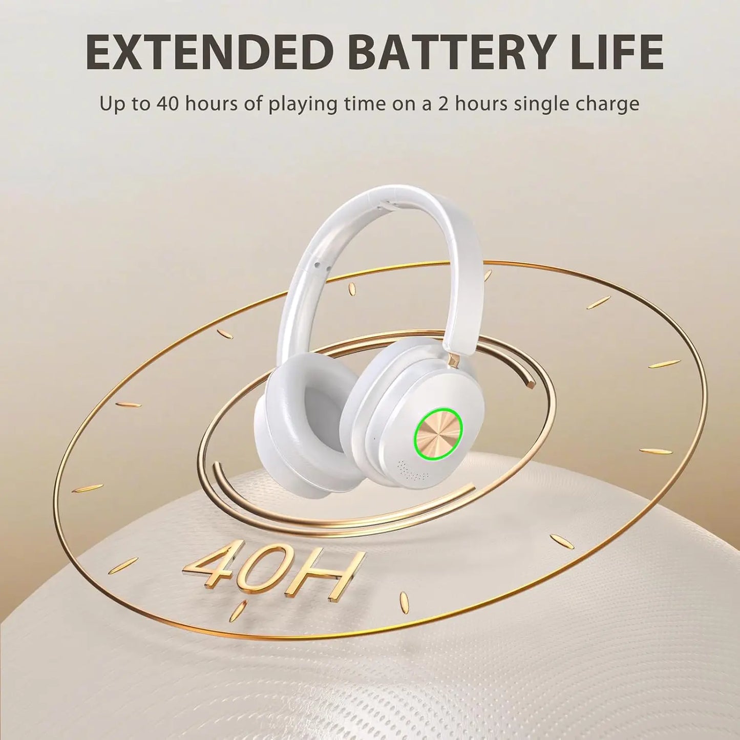 Wireless Headphones for TV Watching, Over Ear TV Headset with Transmitter Charging Dock, Bluetooth 5.4, No Audio Delay, Gift for Seniors