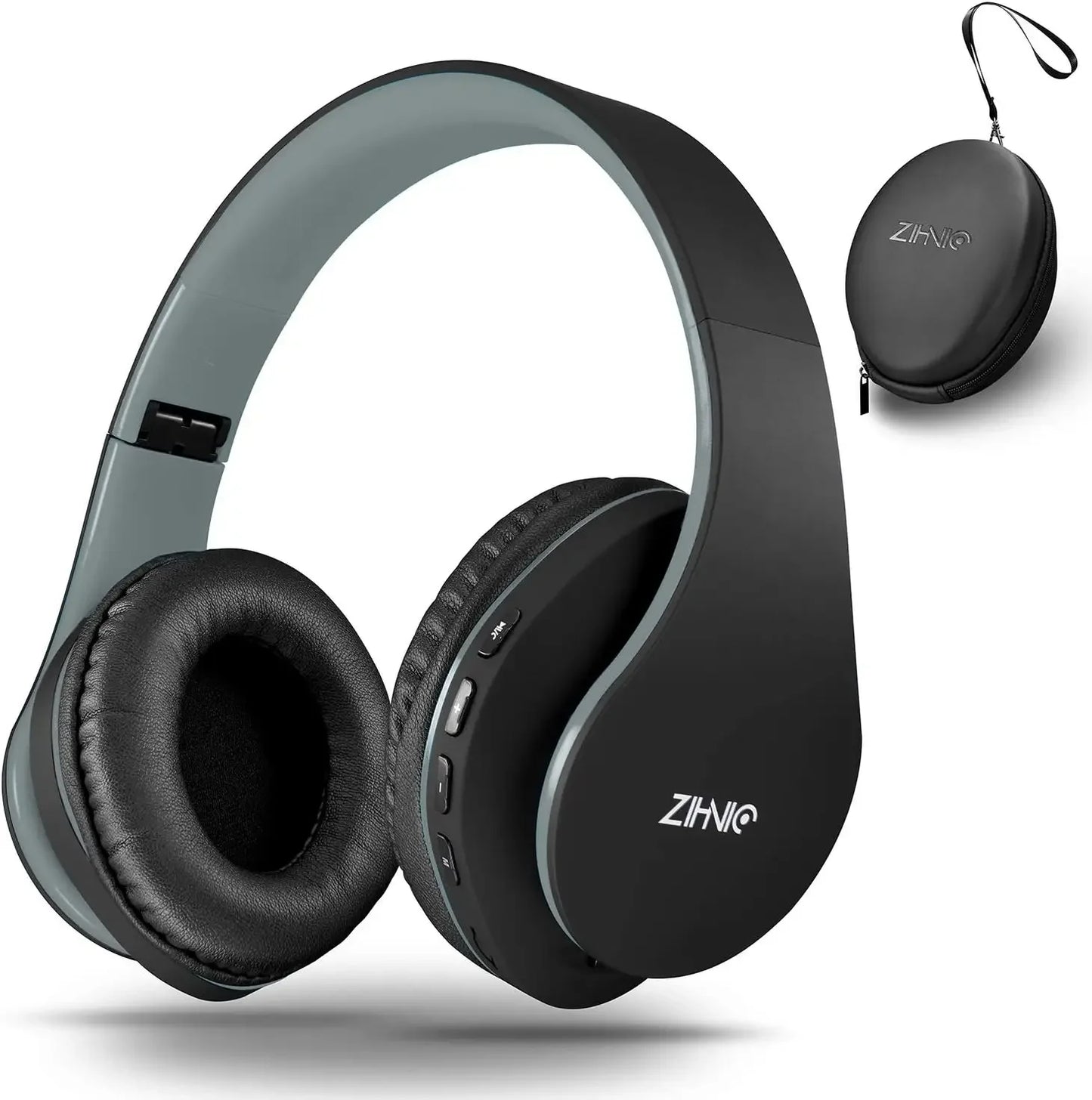 ZIHNIC Bluetooth Headphones Over-Ear, Foldable Wireless and Wired Stereo Headset Micro SD/TF, FM for Cell Phone,PC