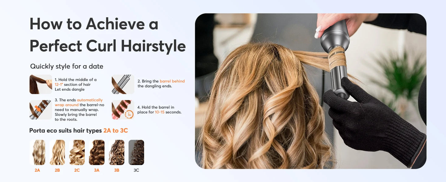 Bopcal 5 In 1 Hair Dryer Hot Air Comb Electric Hair Curling Iron 1200W High Speed Blower Multifunctional Styling Tools Hairdryer