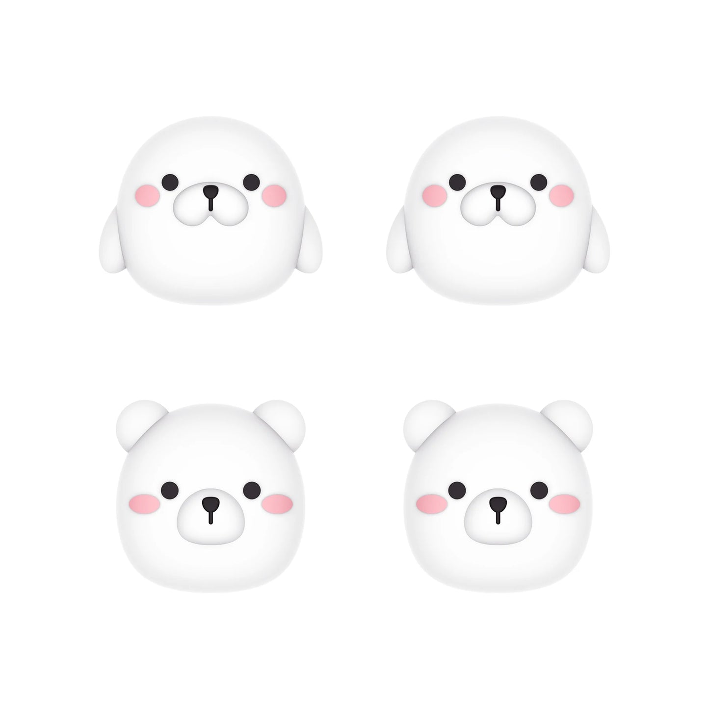 PlayVital Cute Thumb Grips Joystick Caps Thumbstick Cover for ps5/4, for Xbox Series X/S & Xbox One, for Switch Pro Controller