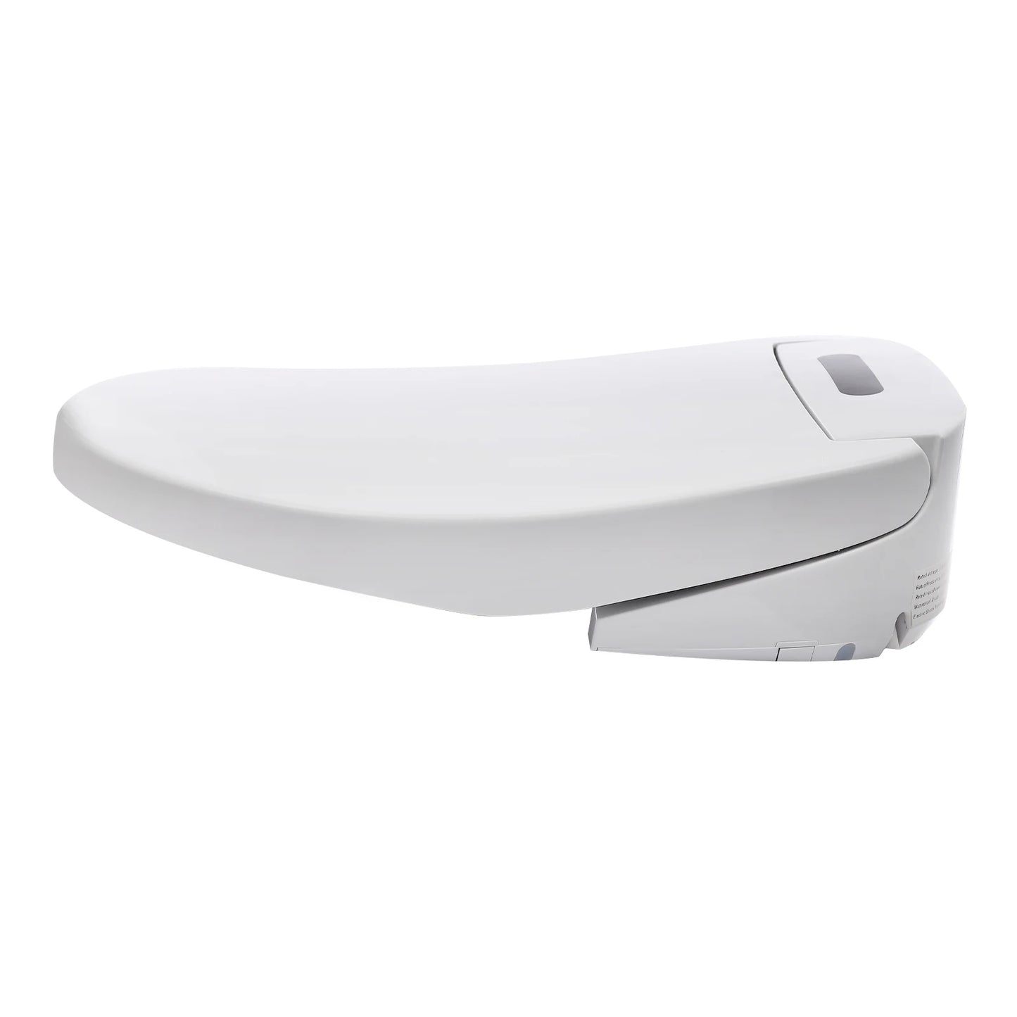 Electronic Heated Smart Toilet  Seat Bidet with Air Dryer Adjustable Temp LED Night Light Self-Cleaning Nozzle Side Controls
