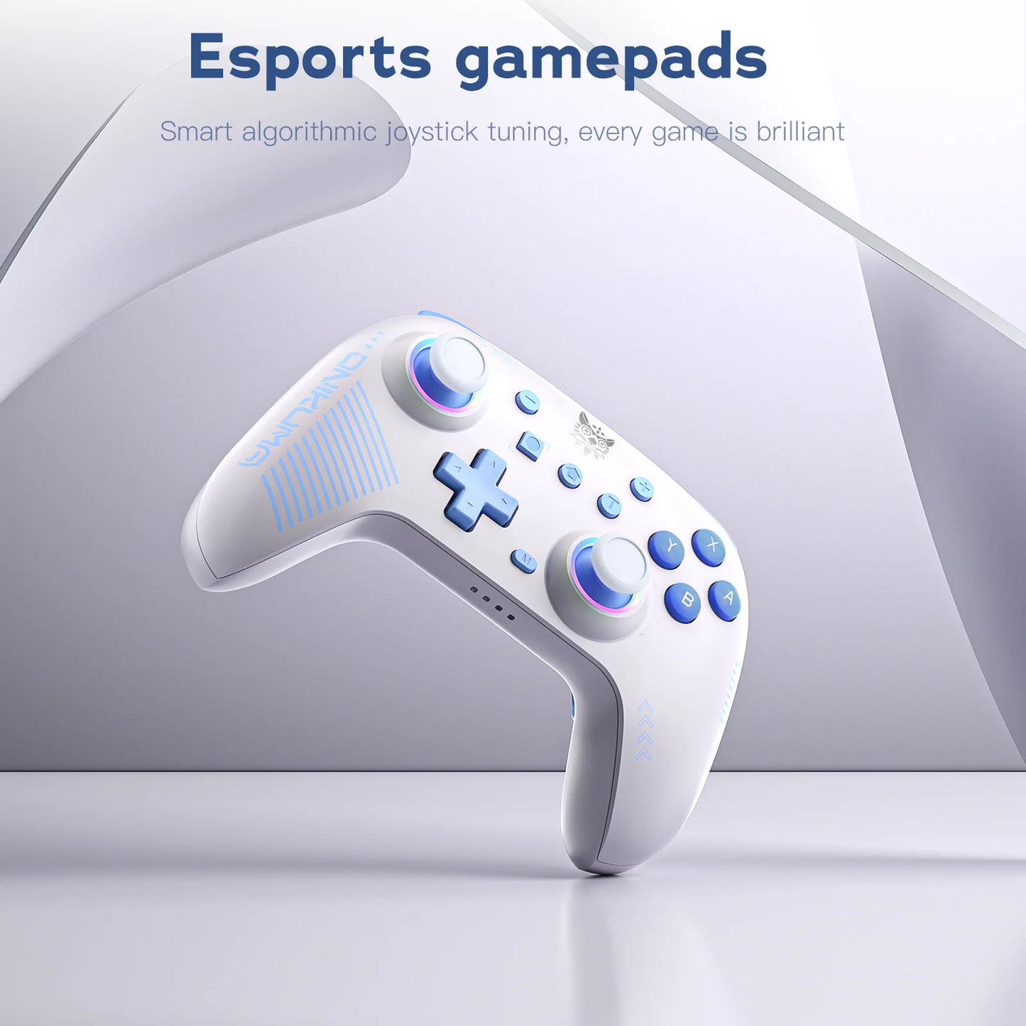 ONIKUMA Wireless Gaming Gamepads Dual Modes Mechanical Buttons Controller With RGB Cycle Lighting Effect Hall Gaming Joystick C1