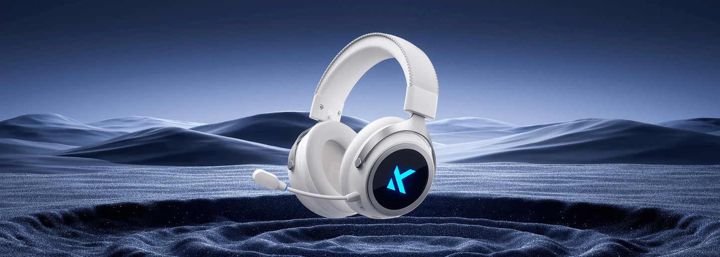 MCHOSE X9 Wireless Headworn Game Headset7.1 Three Mode 53mm Aluminum Foil Polymer Diaphragm E-Sports Gift Bluetooth 2.4G Headset