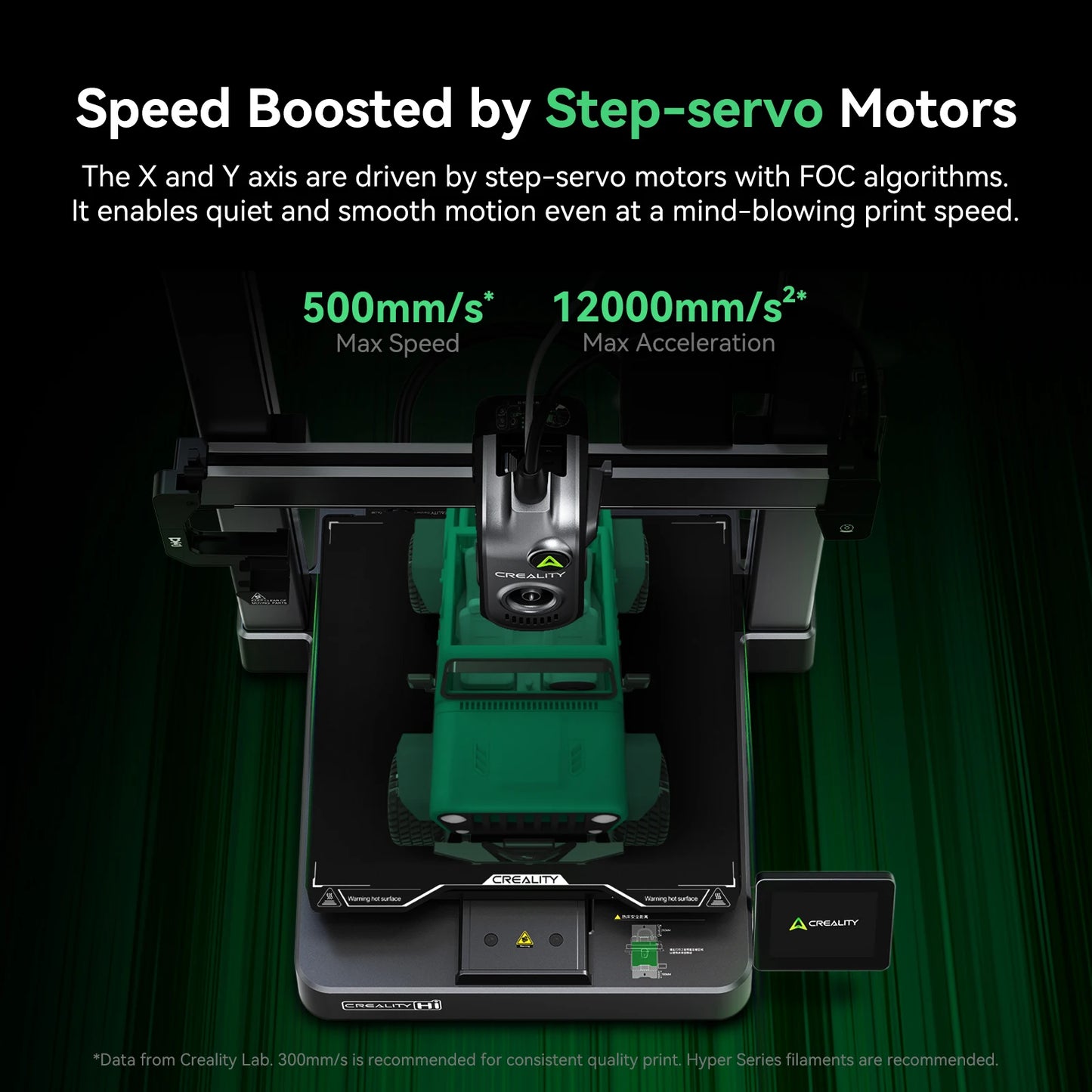 Creality Hi Combo 3D Printer with Multi-color CFS RFID Filament Reading Fully Automated Filament Detection Size 26*26*30CM