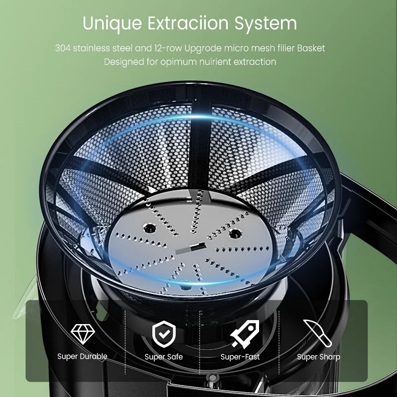 Compact Fruits Juicer , Juice Extractor Machine Multiple Safety Features Easy Operation Centrifugal Extractor Speed Adjustable