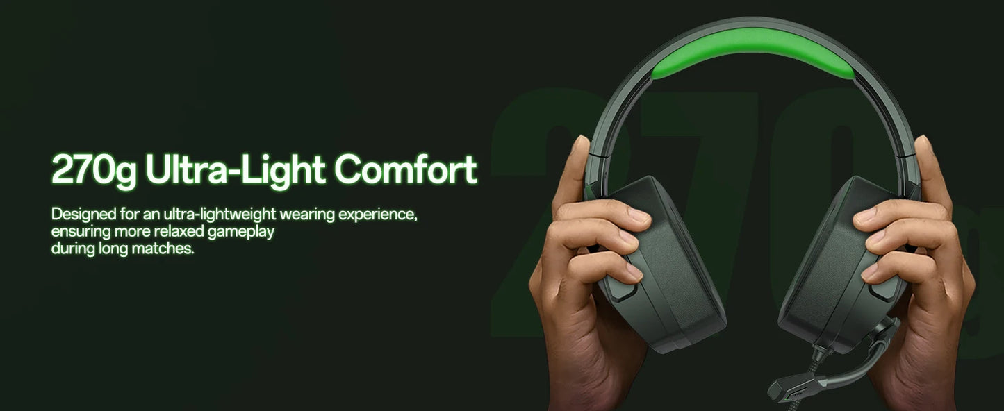 NUBWO N16 Gaming Headset - Noise Canceling Mic, Stereo Sound, and Comfortable Design Gaming Headphones for PS5, PS4, Xbox One