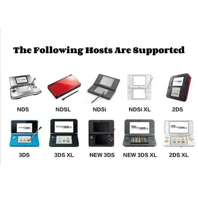 USA Version NDS for Pokemon Handheld Game Golden Heart Silver Soul Pearl Diamond White Gold Game Card  Collection for Nintendo