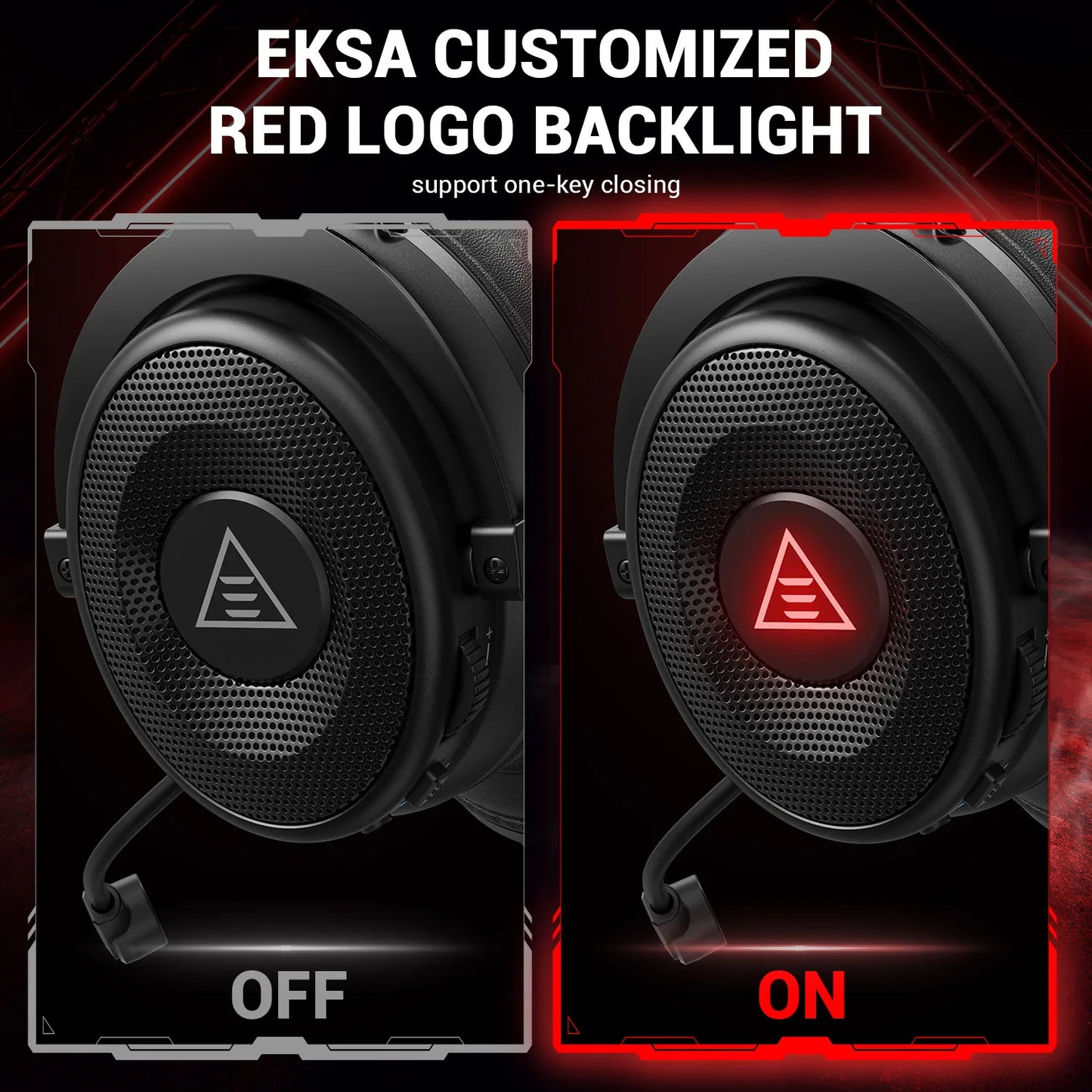 EKSA E900 BT 2.4GHz Wireless Bluetooth Headphones 7.1 USB/Type C Wired Gaming Headset Gamer with ENC Mic For PC/PS4/PS5/Xbox,50H