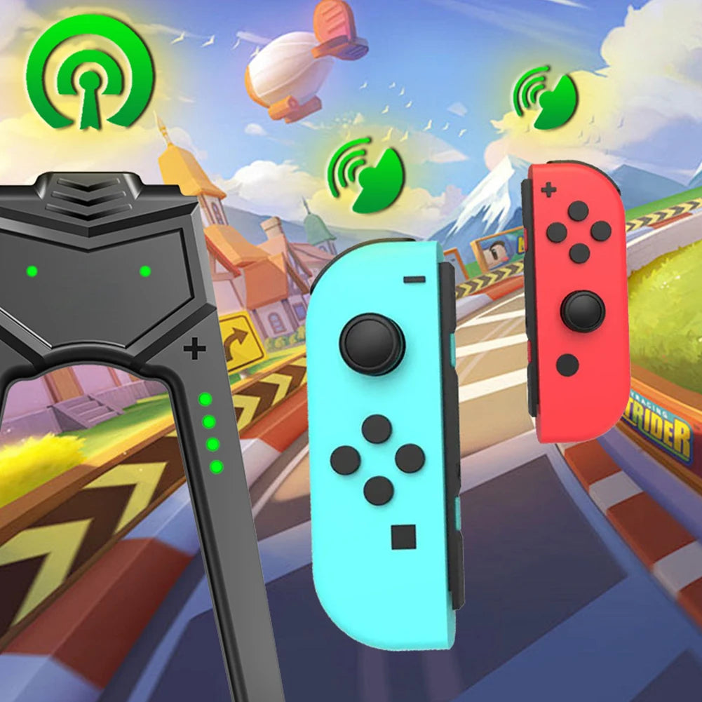 Switch OLED Joy Con Charging Grip with Type C Handle Charger Controller Connector Support Charging While Playing