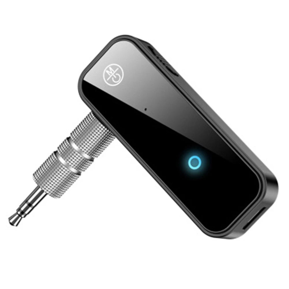 Bluetooth-Compatible 5.0 Audio Aux Adapter 2 in 1 Audio Transmitter 3.5mm Audio Adapter for Handsfree Call for Car Audio Music