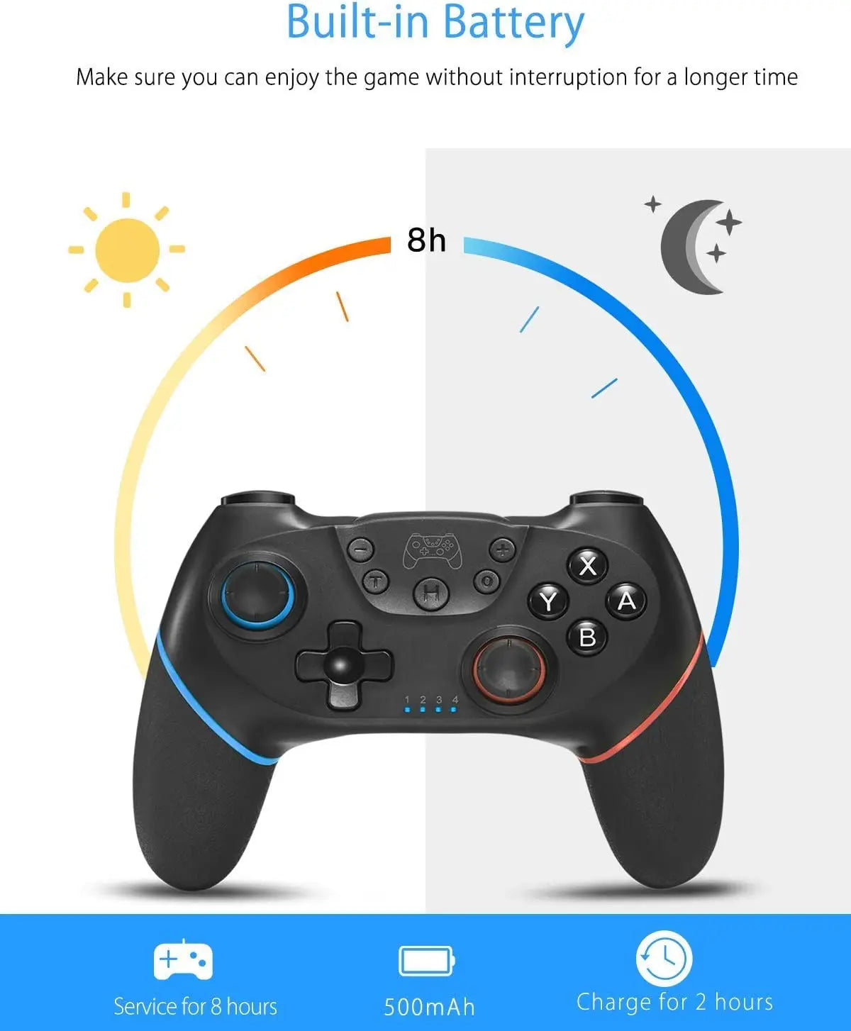Wireless Bluetooth Gamepad For Nintend Switch Pro Controller Joystick For Switch Game Console With 6-Axis Handle