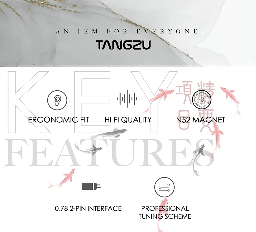 TANGZU WAN ER SG Hifi in Ear New 10mm Dynamic Driver Earphone