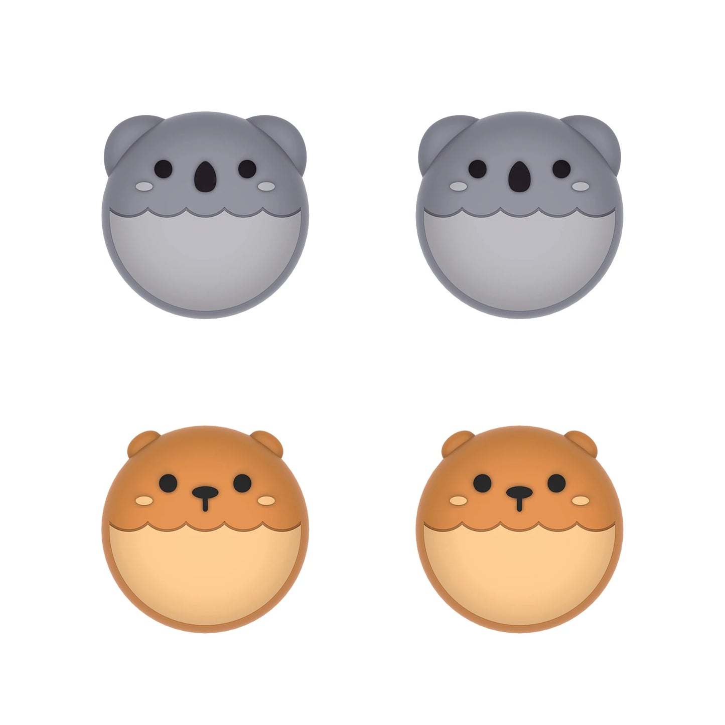 PlayVital Cute Thumb Grips Joystick Caps Thumbstick Cover for ps5/4, for Xbox Series X/S & Xbox One, for Switch Pro Controller