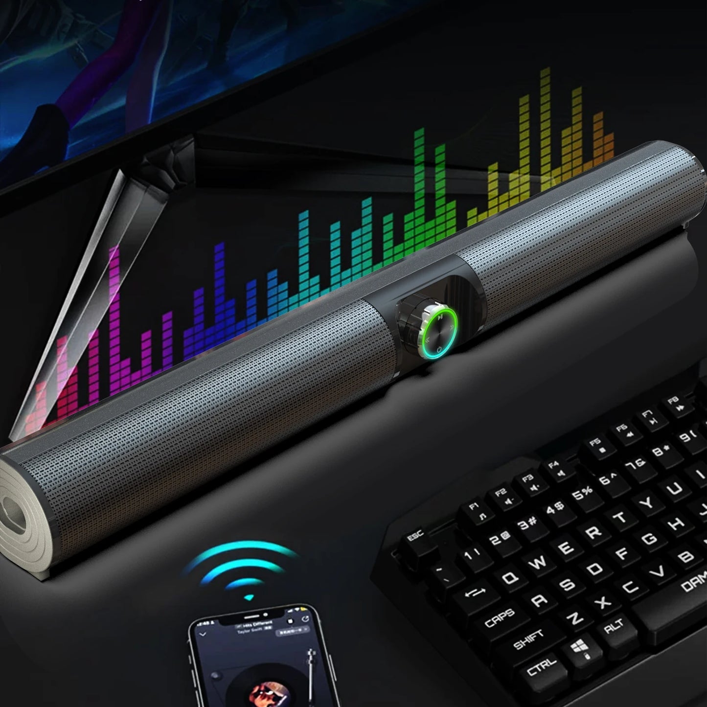 Soundbar Sound Wireless Computer Speaker Stereo Tv Home Theater Sombar For 3.5mm  PC