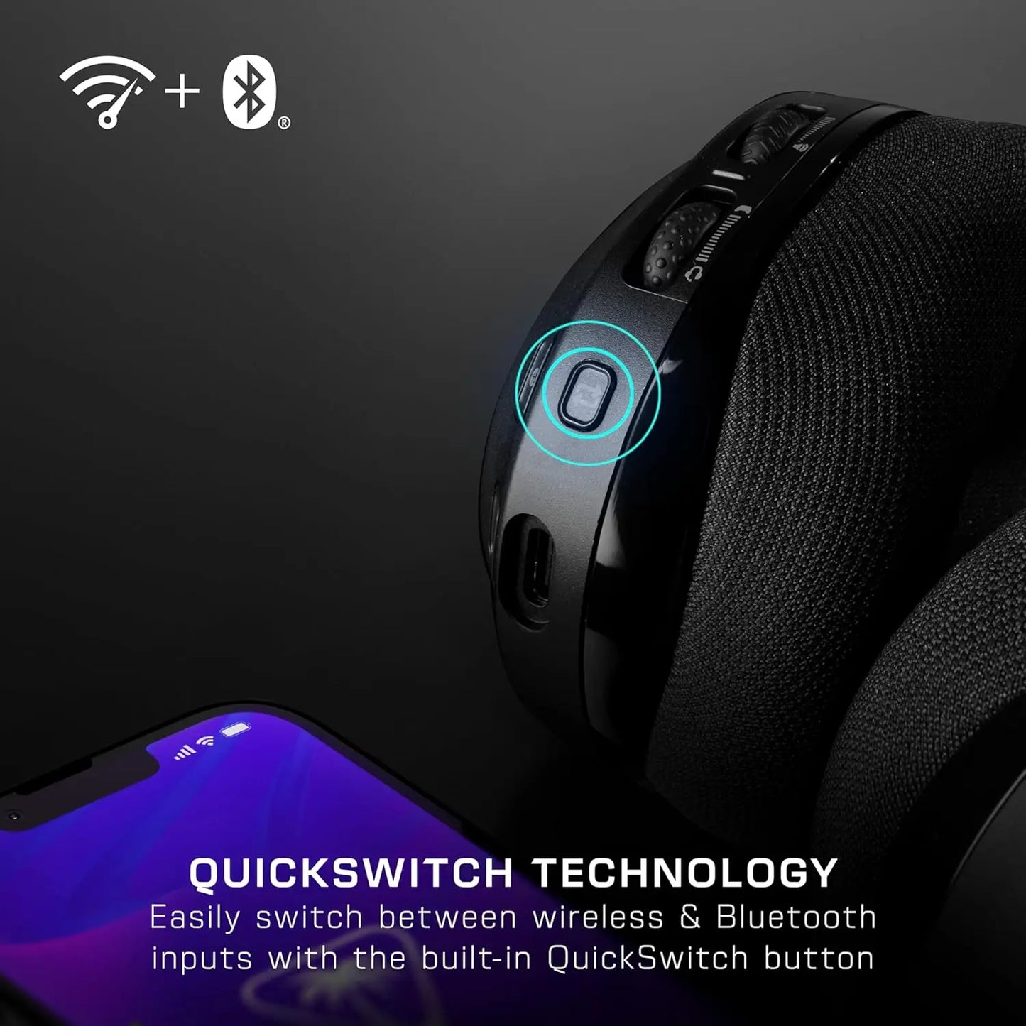 Multiplatform Wireless Gaming Headset with Bluetooth, 80Hr Battery, Noise-Cancelling Mic, 3D Audio
