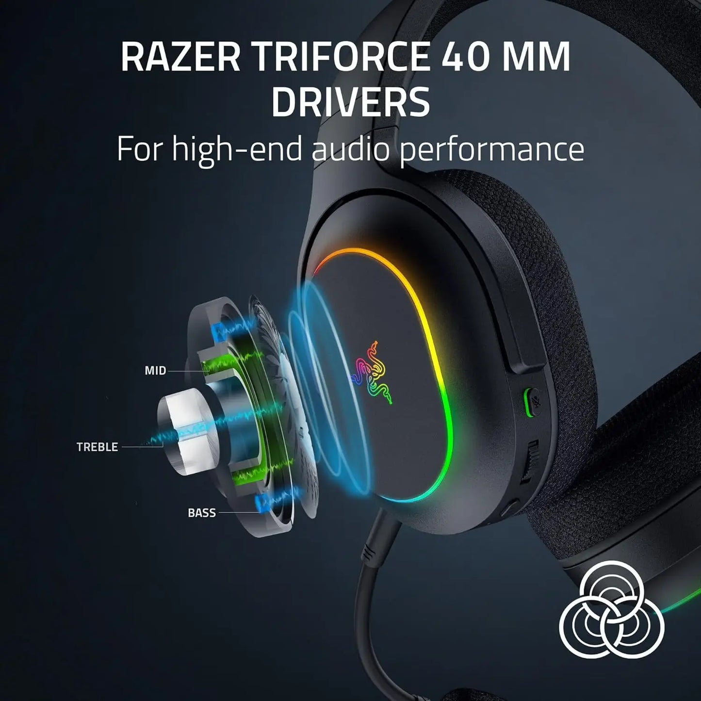 Wireless Gaming Headset: 2.4GHz & Bluetooth, Lightweight, RGB, 70Hr Battery, for PC/PS5/Switch/Phone