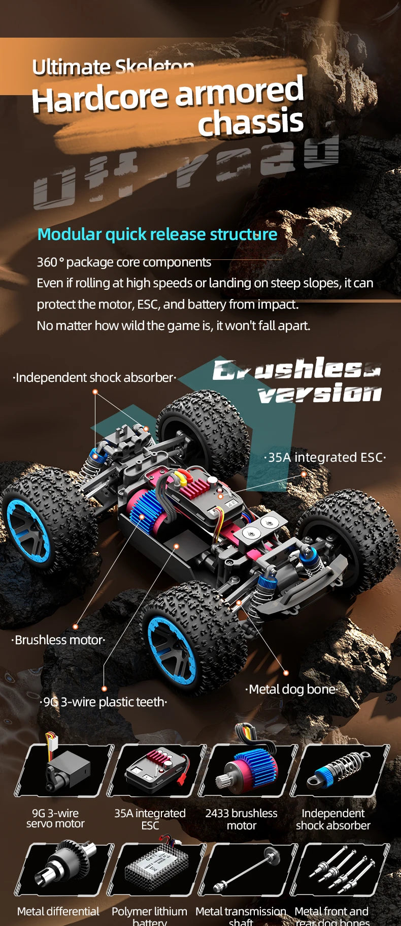 ZLL SG201 MAX 1:20 High Speed Drift Racing Car 70KM/H Brushless Motor 4WD RC Off Road Car Monster Trucks Toys For Kids Gifts