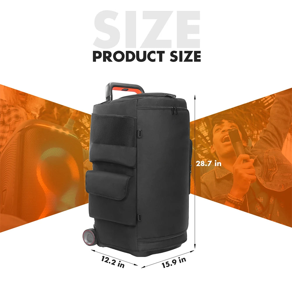 Speaker Carry Cover Waterproof Padded Speaker Protective Cover For JBL PARTYBOX 520 Double-Sided Speaker Storage Bag Wear Resist