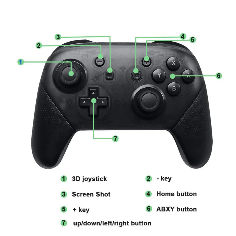 Wireless Bluetooth Gamepad For Nintend Switch Pro Controller Joystick For Switch Game Console With 6-Axis Handle