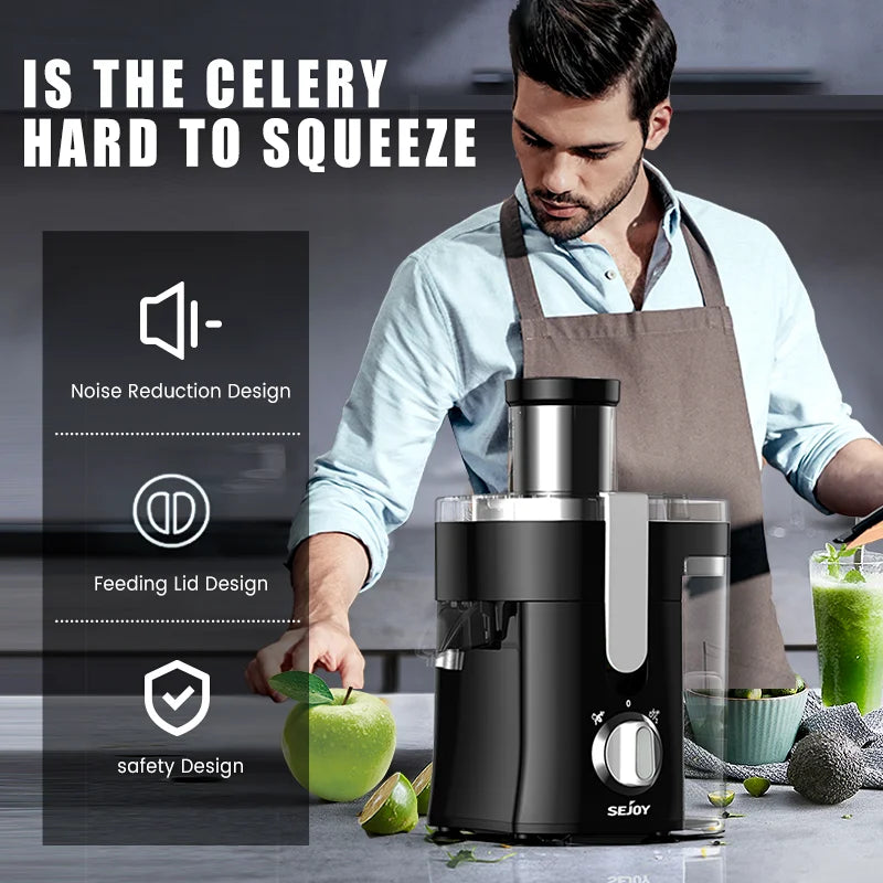 Compact Fruits Juicer , Juice Extractor Machine Multiple Safety Features Easy Operation Centrifugal Extractor Speed Adjustable