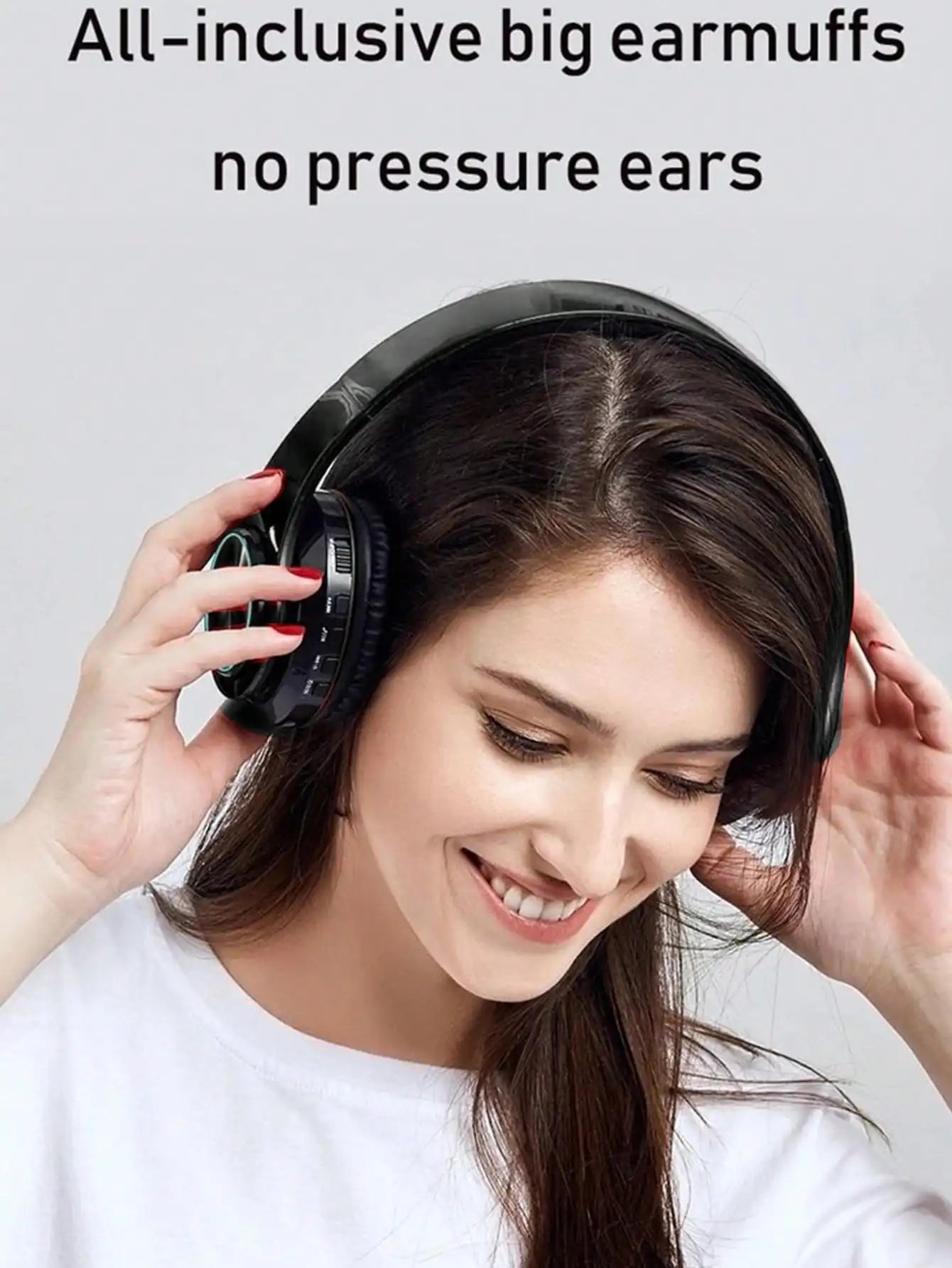 RGB Light Up Over Ear Gaming Headphones, Wireless Bluetooth Headset with Mic, Foldable Lightweight Design, 3.5mm Wired Jack, Telescopic Arm & Rich Deep Bass Stereo Sound