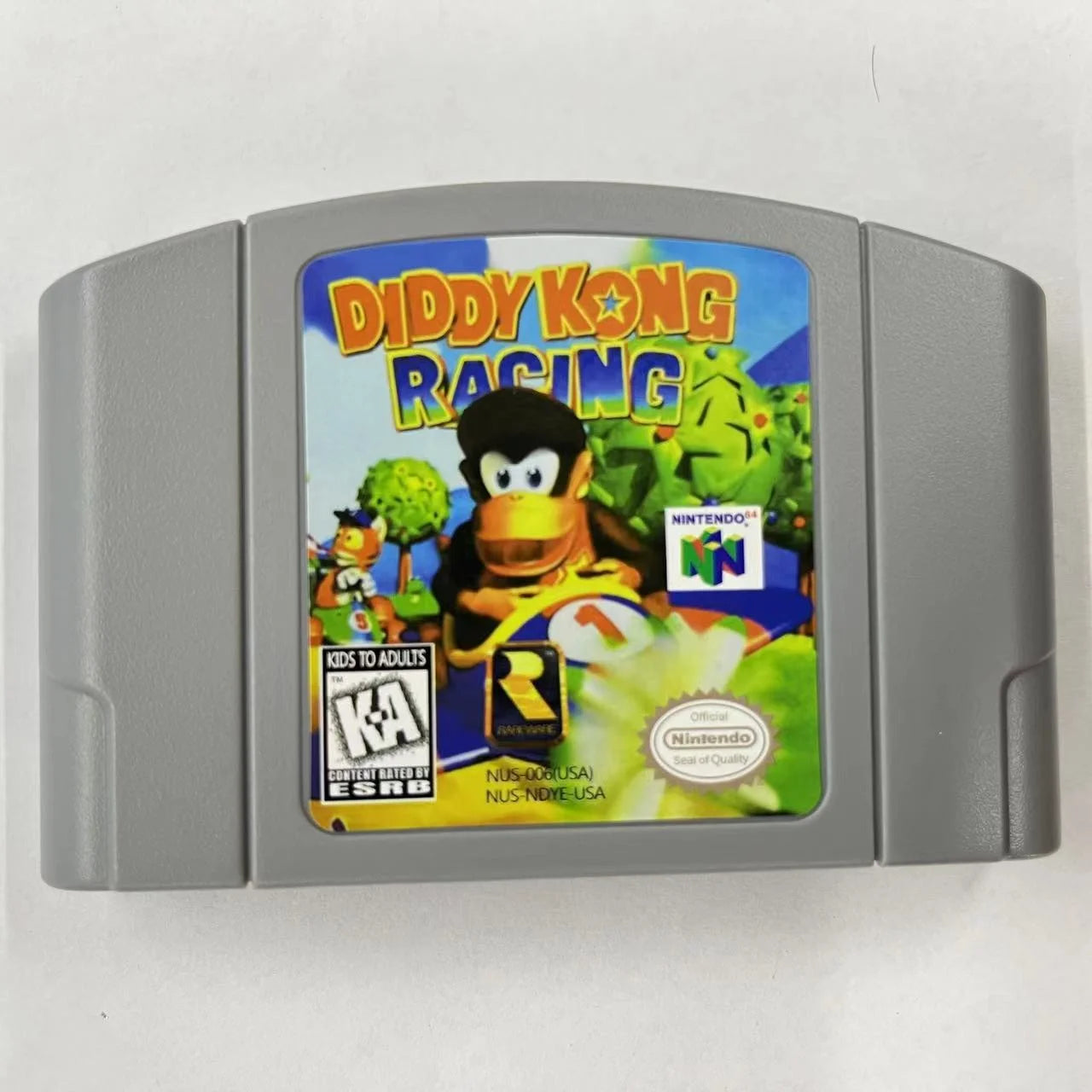 N64 Game Cartridge DIDDY KONG RACING USA Version N64 Grey Shell DONKEY KONG 64-bit Console Video Game Factory Price