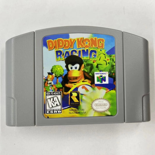 N64 Game Cartridge DIDDY KONG RACING USA Version N64 Grey Shell DONKEY KONG 64-bit Console Video Game Factory Price