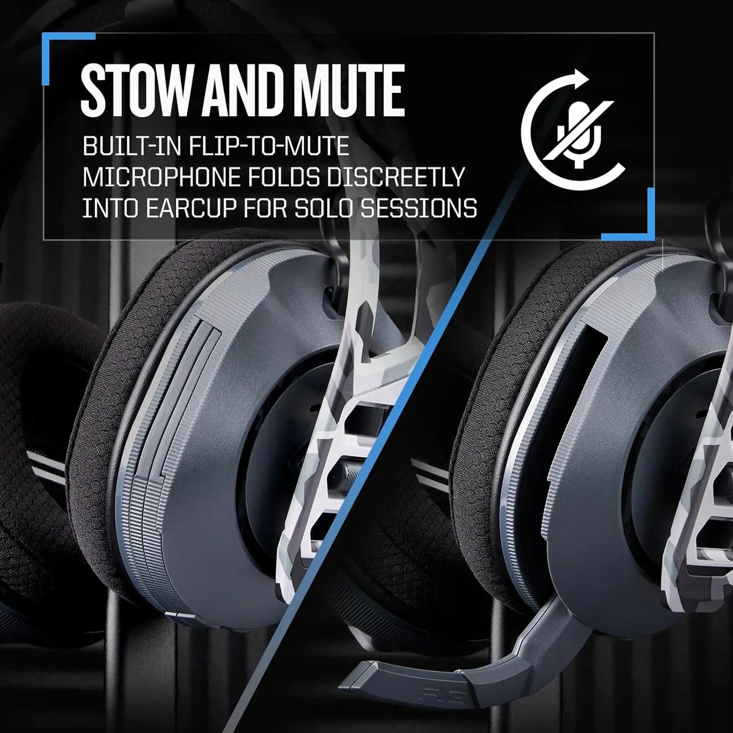 Dual Wireless Gaming Headset 2.4GHz/Bluetooth for PS5, PS4, PC, Switch, Mobile - Arctic Camo