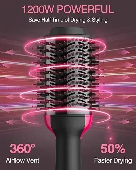 4 in1 hair straightener curling iron styling comb hot air comb volumizing hot air comb anionic straightening brush hair dryer